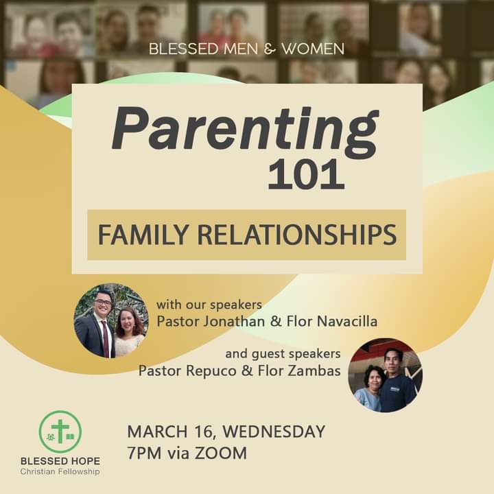 BlessedHopeCebu's tweet photo. Families are close to God's heart. In fact, they were His idea in the first place. 

Calling all momshies and dadshies in the house! Let's gather up and grasp even more on how to establish healthy relationships within the family. 😊

 #blessedhopecebu https://t.co/wALTGvvZeY