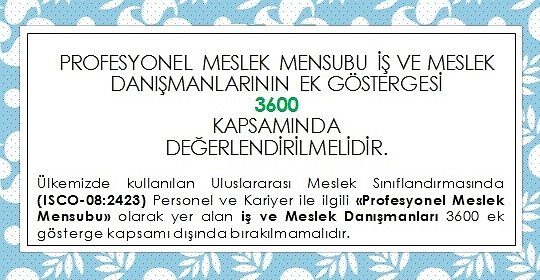 imdburosen's tweet photo. Uluslararası Meslek Sınıflandırmasında (ISCO-08:2423) Personel Ve Kariyer İle İlgili “Profesyonel Meslek Mensubu” olarak yer alan “İş ve Meslek Danışmanları” #3600ekgösterge dışında bırakılmamalıdır. 
 @BuroMemurSen_  @TurkBuroSenGM @BES_Gnl_Mrk
@yusufyazgan37 @TurkesGuney https://t.co/tD28i7eBYf