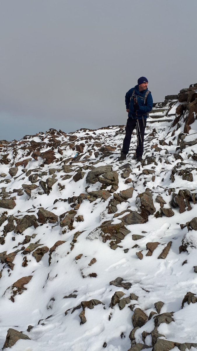 thereallenaman's tweet photo. At least 30 years since I was last on the summit of #yrwyddfa (Snowdon) and the area is every bit as stunning as I remember. Clear views for a change (for me) and even a bit of #sneachta. https://t.co/MYDgd1aNKE