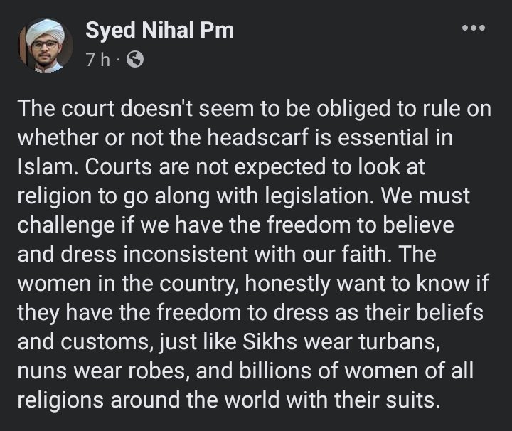 nihalmuhalar's tweet photo. To be noted 

#KarnatakaHijabControversy https://t.co/kmgbESG0tq