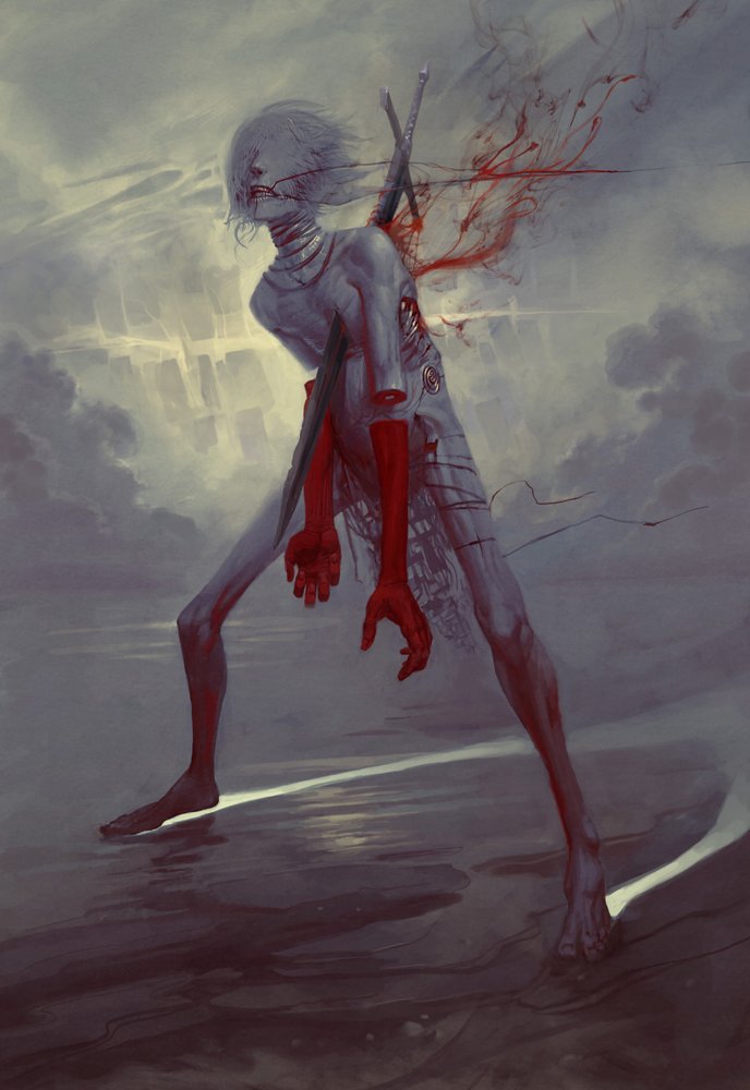 bugmeyer's tweet photo. Af, Angel of Anger - The betrayed. The forgotten. Sick, lonely, strangled and bled. The angel of anger thrashes impotently. https://t.co/pEyiSI5sso