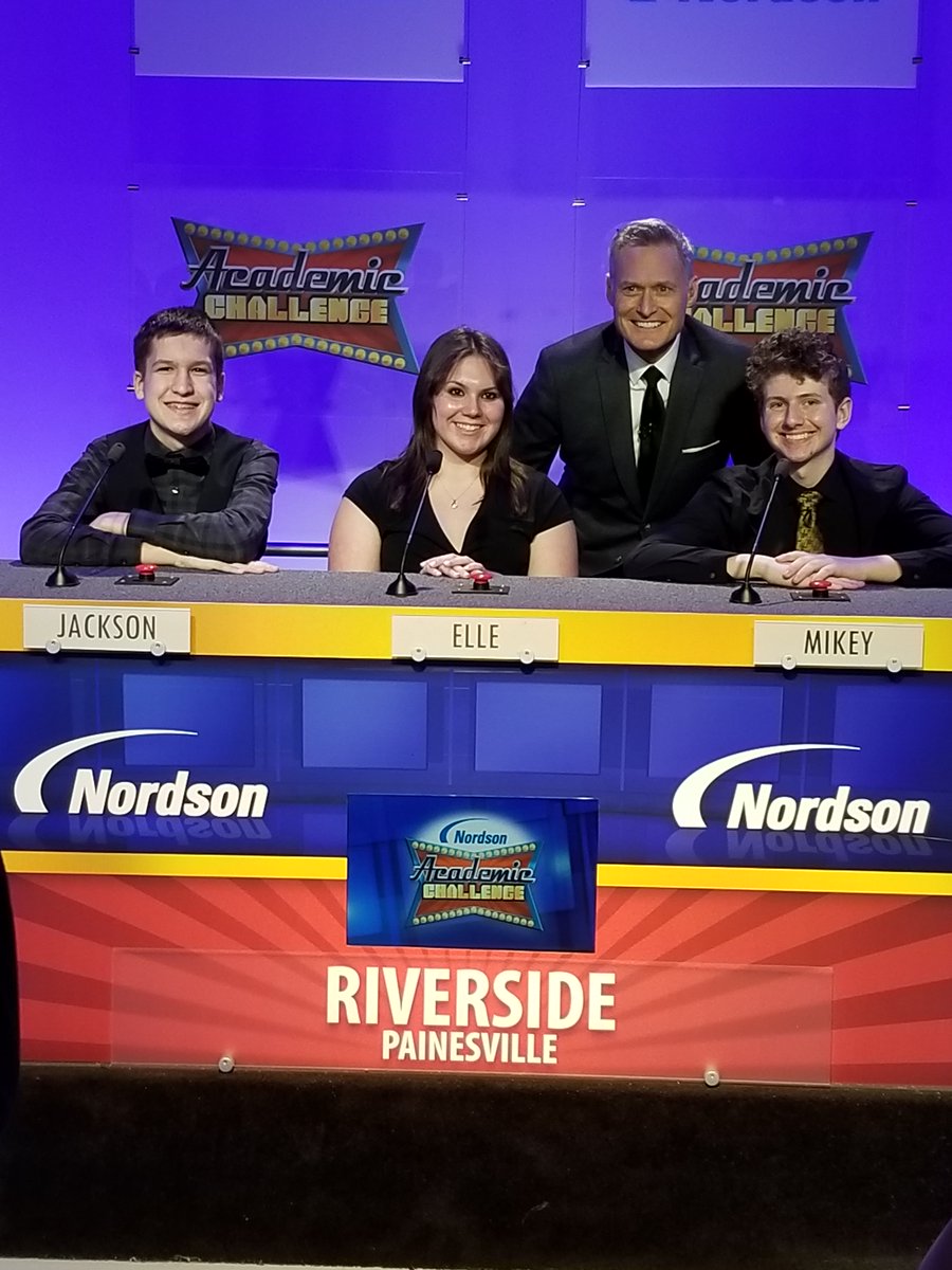 RLSD_Beavers's tweet photo. Students from the Riverside High School Academic Decathlon team filmed their taping of Academic Challenge last week. The show will air on May 21 on News 5 Cleveland!

The team also represented themselves well at the State Competition last weekend!

#WeAreRiverside https://t.co/jPLLWg3Yw6