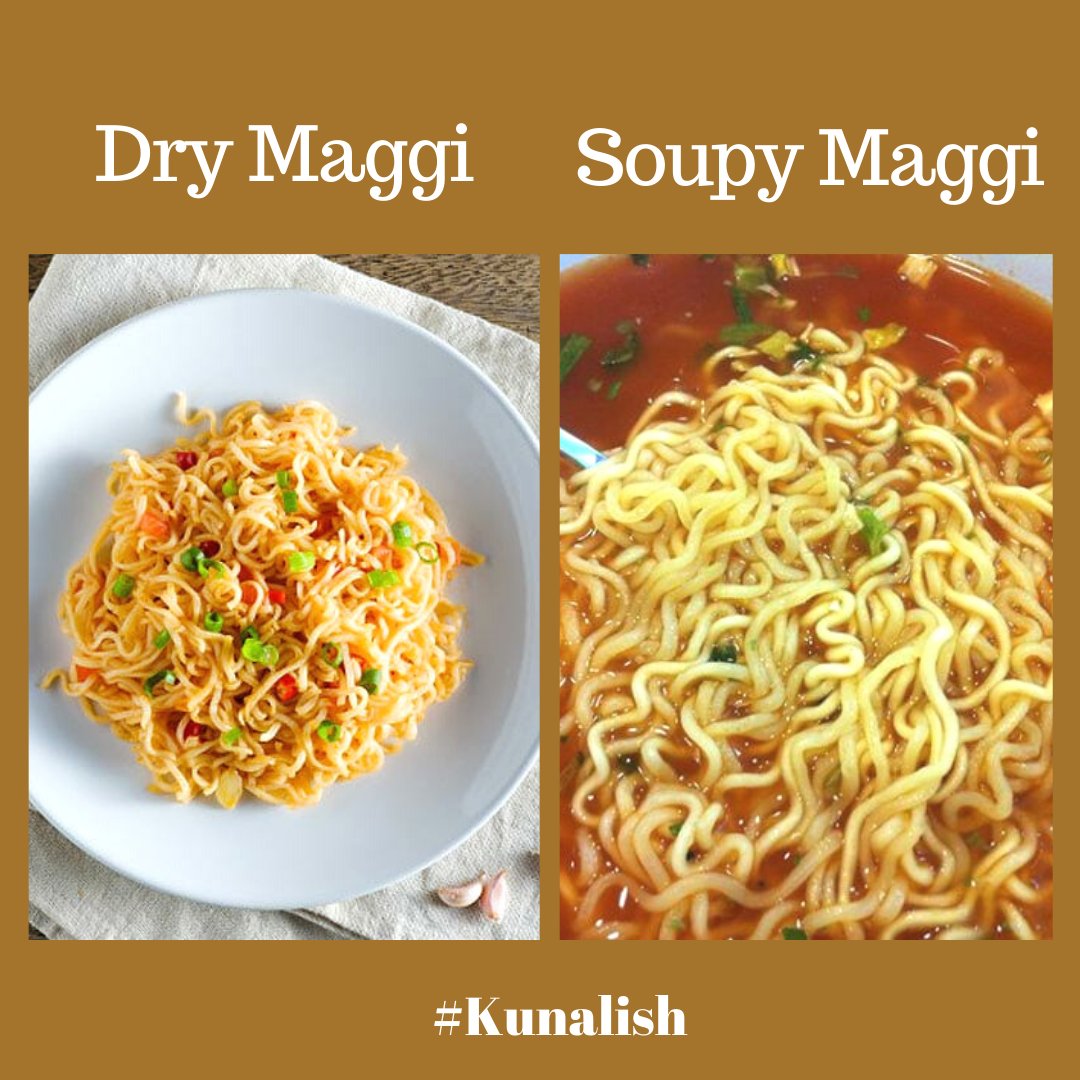 ChefKunalKapur's tweet photo. Abb kya hi bole! Comment &amp; make your favorite one win 😋

#kunalish #chefkunal  #favouritefood #food #drymaggi #soupmaggi #commentbelow #favouriteone #memesindia #maggienoodles #maggielover #foodbloggers #foodie #maggielove #tuesdayvibe https://t.co/MmqGq5qZrM