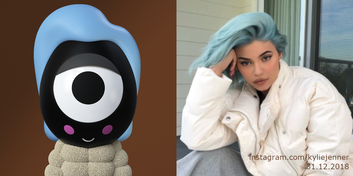 ypseon's tweet photo. I have found the twin of my Dour Darcel ;)
DourDarcel #1539 = @KylieJenner @trvisXX 
#DourDarcels #NFT https://t.co/6uNisKwmwd