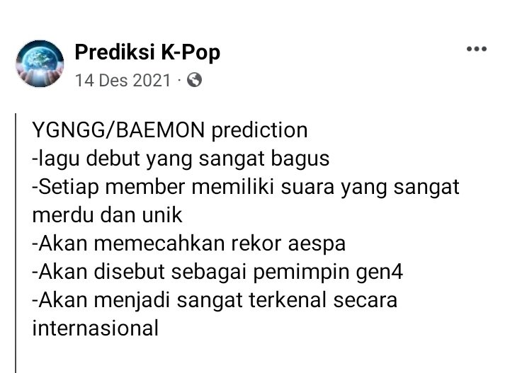 Baemon_ID's tweet photo. Waduh bakal sethe best ini kah YANGG?

#YGNGG #BaeMon #babymonster #YGFAMILY #YGEntertainment #Newgirlgroup #Debut https://t.co/ryXPxVflcu