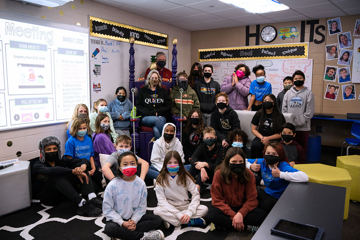 Hopkins270's tweet photo. It started out as an inside joke, but turned into a demonstration of how student voice and a little collaboration can create an innovative end product. A Tanglen staffer built a throne for a sixth grade teacher per the request of a student.  https://t.co/HXsvtytNlR https://t.co/Y1i1JgdYgB