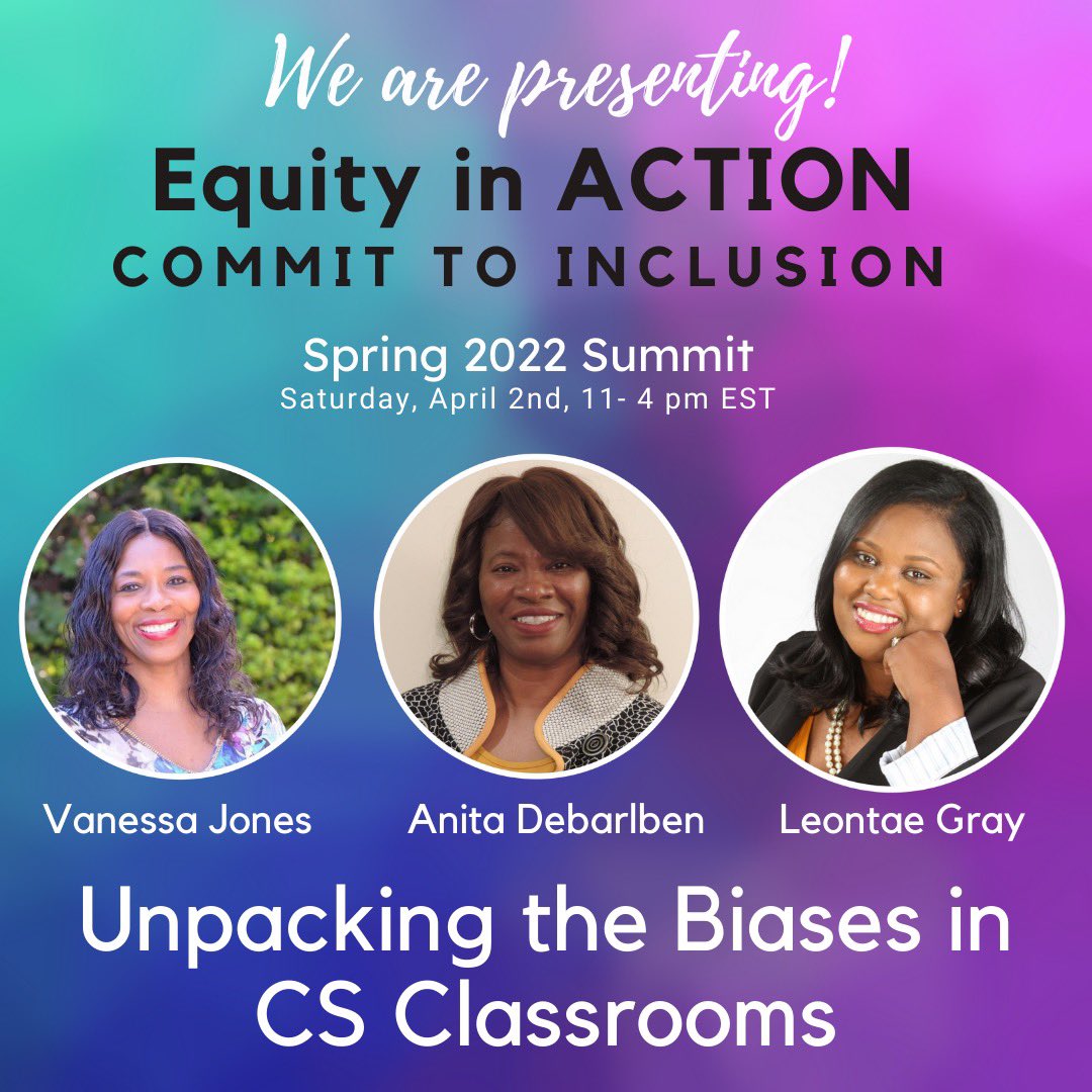 Uh oh!!!! It’s. About. To. Go. Down!!! Please do yourself a favor and make sure you come check out these phenomenal women during the #CSTAEquitySummit
This year’s theme: Commit to Inclusion 
It will be AMAZING!!!!