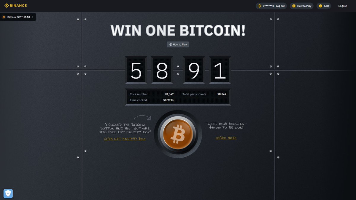 Athanost's tweet photo. #BitcoinButton #Binance https://t.co/H1hXkUCVfi
