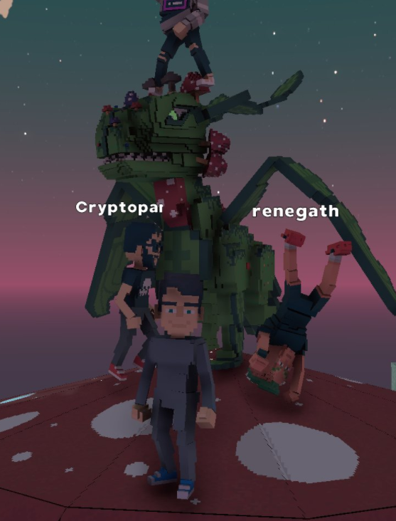 B79403345B's tweet photo. @TheSandboxGame I just participated in the daily #SandboxAlphaS2Contest for a chance to earn up to 1,000 $SAND! Starting March 15 - Selfie with the mushroom dragon. Check out my screenshot below! 👇 #SandboxAlphaS2 https://t.co/4VPkqKpeef