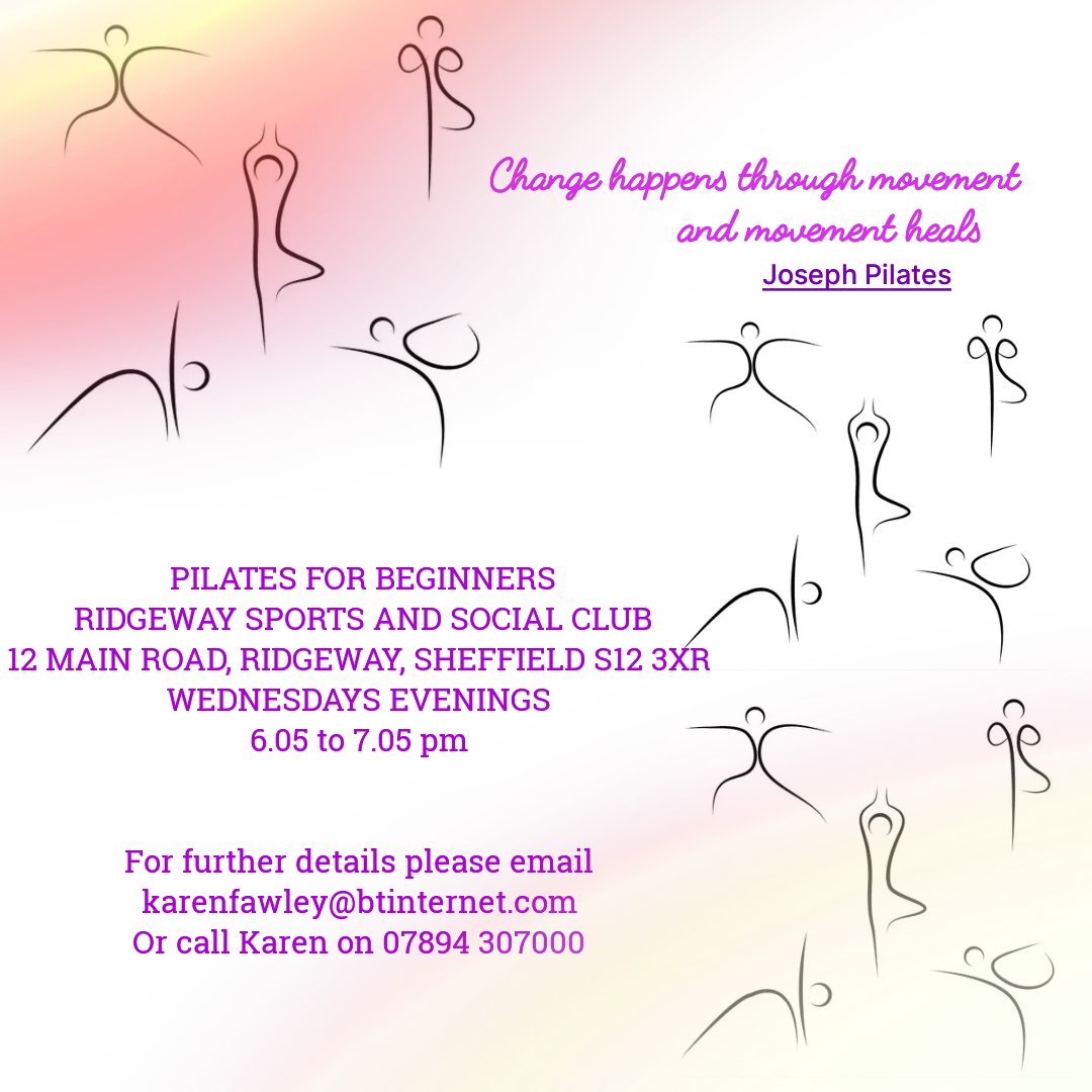 pilatesS20's tweet photo. Pilates class at Ridgeway Village Sheffield S12  for Newbies.
Need quiet and calm time then this is for you.  #pilatesmat
#fitness #teachertwitter #pilatesbody #pilatesfit #coretraining #pilateslovers #pilateslife #pilatesworkout #matpilates #pilatesworkout https://t.co/JK1ww5vIOD