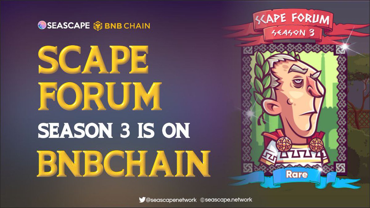 its_Just_Ade's tweet photo. REMINDER!

#ScapeForum Season 3 is live in @BNBCHAIN 

Don't miss it... Go ahead now and play.

👉: https://t.co/kkRnGdh1Lx

https://t.co/zEwzBPa2gm 
https://t.co/RwoeerDNWX 

$CWS $MSCP #SeascapeNetwork #Moonscape #Lighthouse #NFT #GameFi #Crypto #NFTcommunity https://t.co/4cncBDpWBa