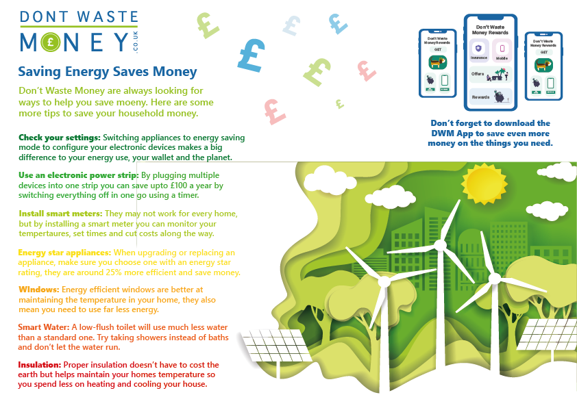 Don’t Waste Money are always on the lookout to help our customers save money. By making a few simple changes you could save your household hundreds of pounds a year! click on the link to see how we can help you save money: dontwastemoney.co.uk/home
