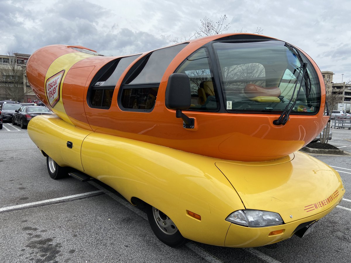 BFergusonWSB's tweet photo. Spotted the @Wienermobile in Brookhaven. @oscarmayer https://t.co/z9PvLmvCjZ