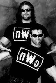 TradeChat's tweet photo. Everyone is paying respects to Razor Ramon when Scott Hall should be remembered how he was in his prime, as a founding member of the nWo! #Woldpack #TooSweet #AttitudeEra #RiP https://t.co/q8Kma44bPl