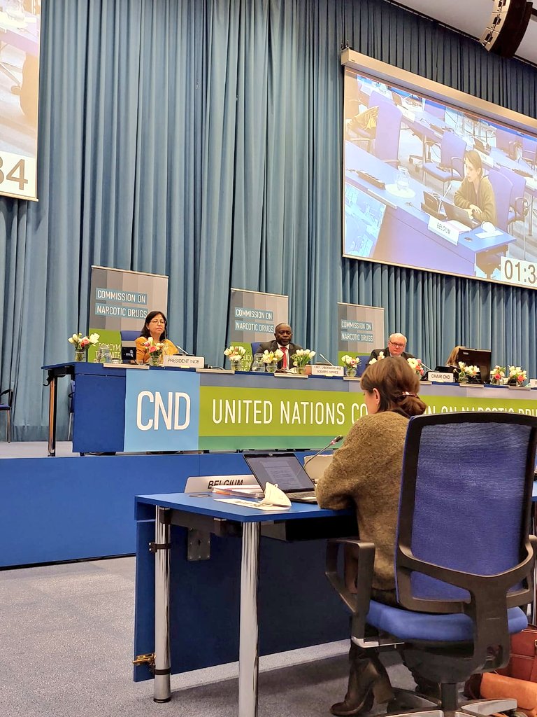 At the #CND65, 🇧🇪 reiterated its commitment to improve access to controlled medicines. Our country continues to fund projects at different levels. This year, the 🇧🇪 funded initiative #NoPatientLeftBehind will bring stakeholders together to advocate for better access.