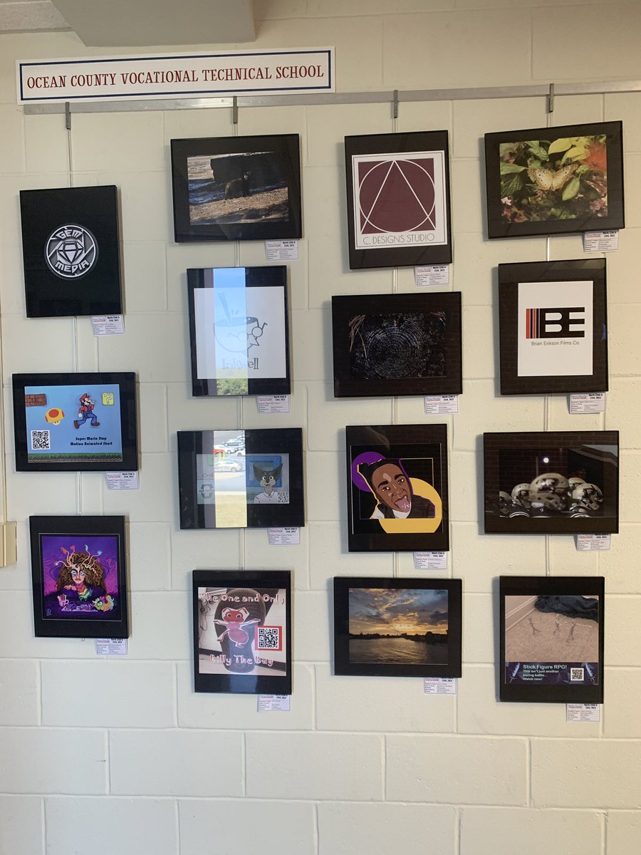 OcvtsMultimedia's tweet photo. Teen arts 2022 is happening! Come view our work as well as others around the county starting Monday at the #grunincenter @OCVTS https://t.co/KqjYp50YOe