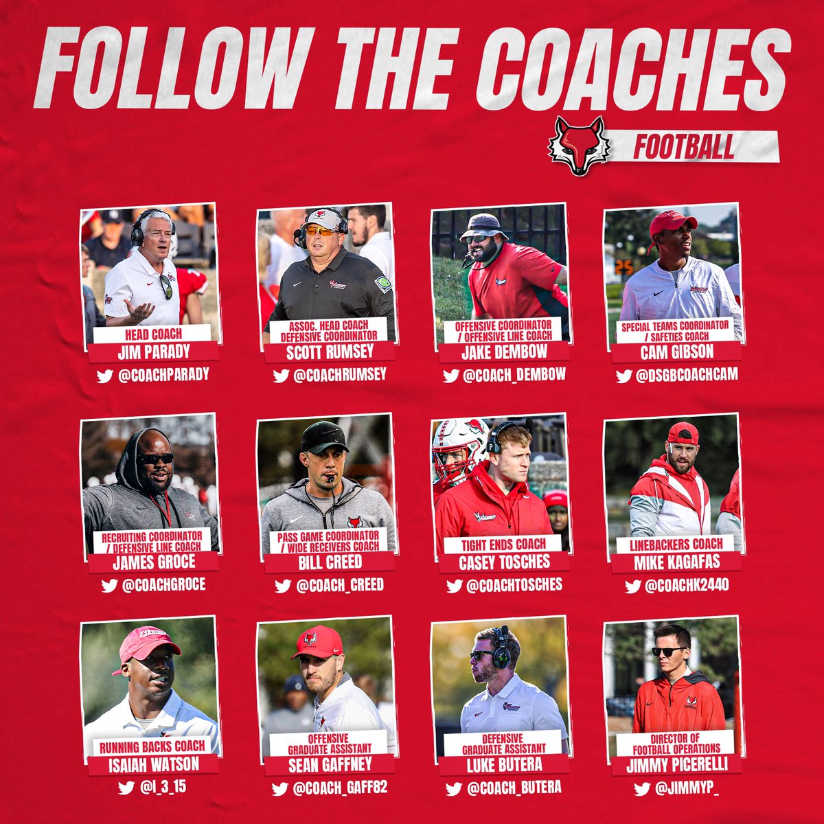 2023’s you’re on the ⏰ ! We are on the hunt for a new group of Red Foxes! Please give our staff a follow so you can keep up with all things Red Fox Football! Link in bio to our recruiting questionnaire #DefendTheDen #AllIn #GoRedFoxes