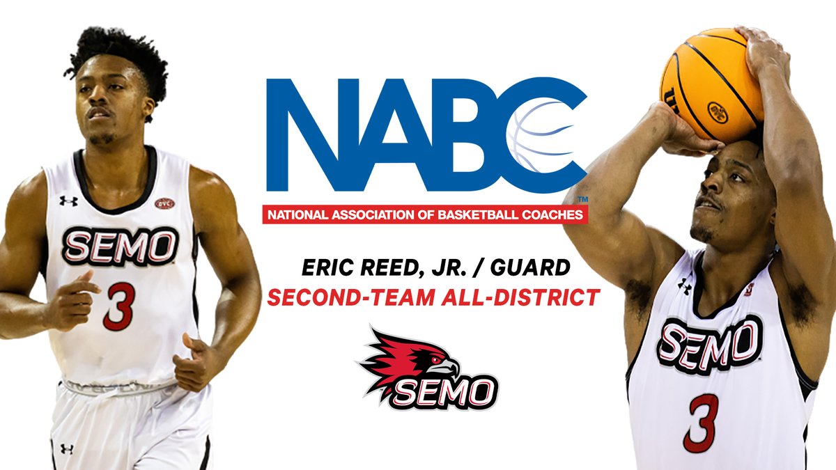 Southeast Missouri guard Eric Reed, Jr. earned NABC All-District 18 honors Tuesday.
Story: bit.ly/3MV9EAP