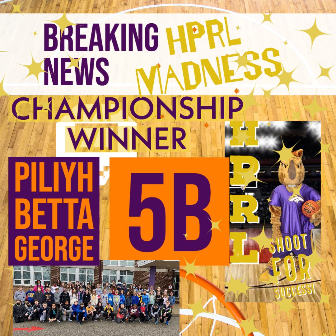 🏆🏀POD 5B are the MARCH MADNESS HPRL 2022 CHAMPIONS! All Cheer for POD 5B! Shoot for Success HP Students! #PlumProud #plumlearns #readersareleaders  🏀🏆
