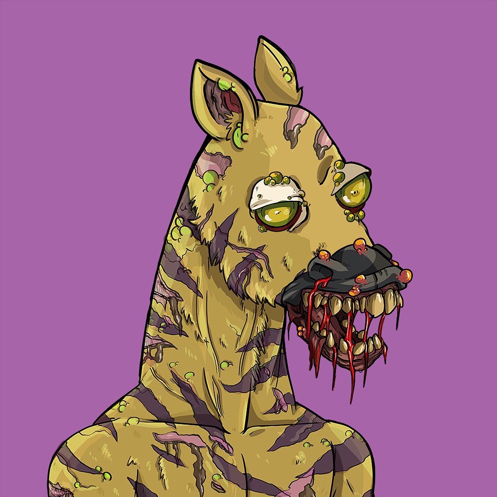 nft_gram's tweet photo. Very cool PFP Project - @zombiezebrasnft love to see fresh sets of collectable artworks coming out that have high quality visuals and community road map. Good luck on reaching 0.1 ETH Floor sers! #nftgram https://t.co/DtZin3DpVF