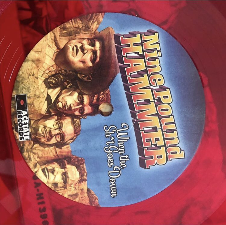 nashville_pussy's tweet photo. Nine Pound Hammer NEW ALBUM “When The Sh*t Goes Down” now out on translucent ruby vinyl!!

AVAILABLE AT-
https://t.co/WYo5l70HSS

#ninepoundhammer #blainecartwright @AcetateRecords https://t.co/D6jomkuXEk