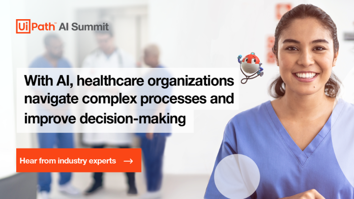 kellandsays's tweet photo. .@UiPath can remedy some of your biggest healthcare challenges. Learn how #automation can handle 1/3 of all healthcare provider tasks at AI Summit. 

https://t.co/4ii1Si1I7t https://t.co/gkh1Bay2nM