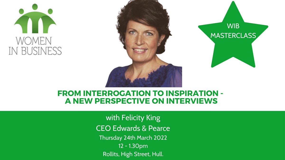 wibhull's tweet photo. Struggle with interview technique? Join us for our next event with Felicity King, Partner @EdwardsPearce for top tips and a fresh perspective that will have you impressing your future employers. #interviewtechnique #confidence #recruitment #jobs  #career #jobprospects https://t.co/43K1tCKTkb