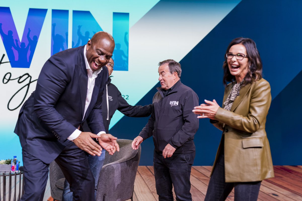 An incredibly inspiring session today for our @VMware WWKO from @MagicJohnson . What he has done on the court and even more so, beyond the court is truly unbelievable- and he is just an amazing human being. Thank you Magic, for bringing so much magic into the world.