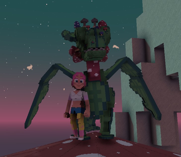 2arelessthan5's tweet photo. @TheSandboxGame I just participated in the daily #SandboxAlphaS2Contest for a chance to earn up to 1,000 $SAND! Starting March 15 - Selfie with the mushroom dragon. Check out my screenshot below! 👇 #SandboxAlphaS2 https://t.co/fBOQrKVuzW