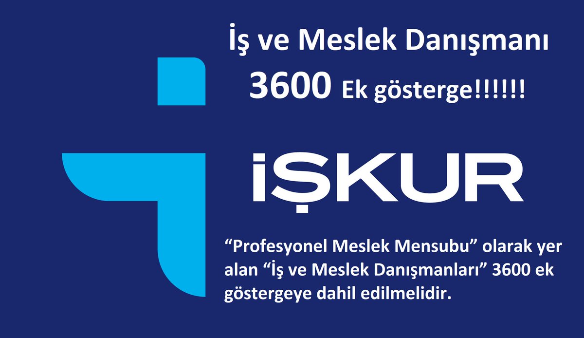 Uluslararası Meslek Sınıflandırmasında (ISCO-08:2423) Personel Ve Kariyer İle İlgili “Profesyonel Meslek Mensubu” olarak yer alan “İş ve Meslek Danışmanları”  #3600ekgösterge kapsamı dışında bırakılmamalıdır. 
<a href="/vedatbilgn/">Vedat Bilgin</a> <a href="/AtaySalim/">Salim Atay, Doç.Dr</a> <a href="/drsoysal/">ERTUĞRUL SOYSAL</a> @OguzKGuldogan <a href="/ykyasim/">Dr. Yavuz Kağan Yasım</a>