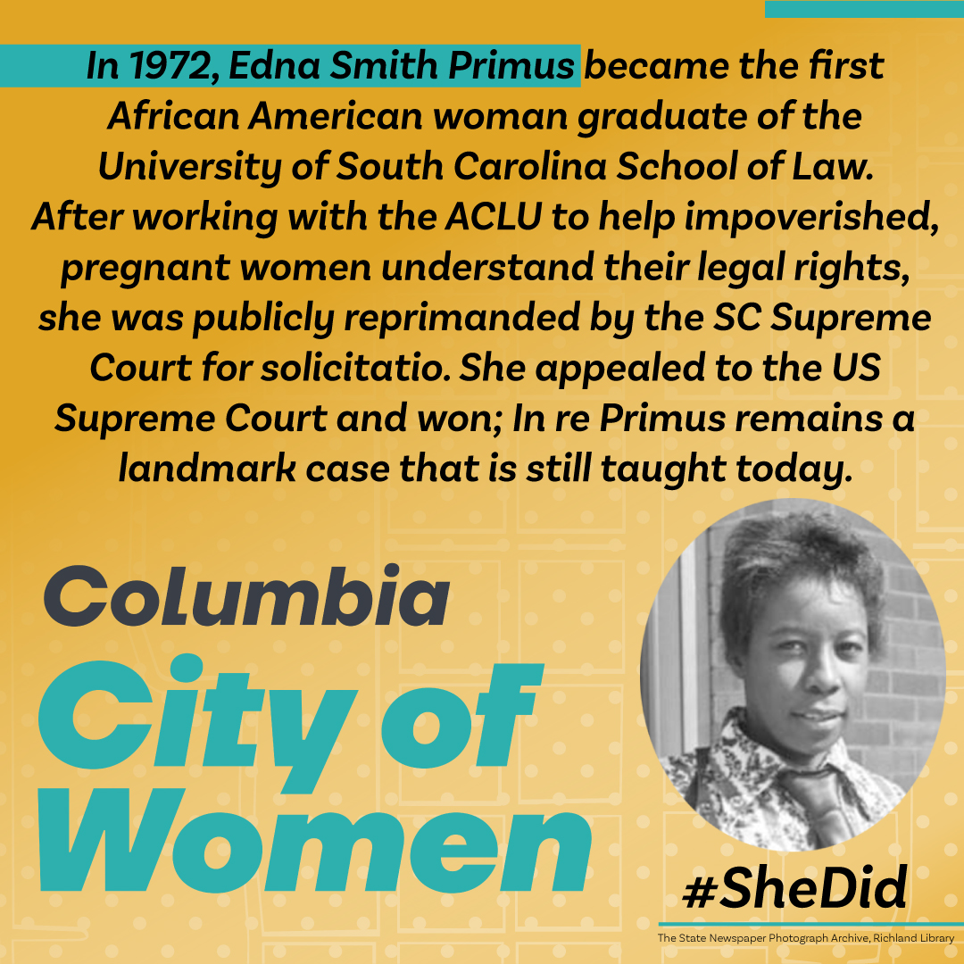 GraceOutdoor's tweet photo. Today we recognize Edna Smith Primus and Keller Henderson Bumgardner Barron for #WomensHistoryMonth! Read more about these Columbia City of Women honorees by following this link: https://t.co/41W1ijSkQ5 https://t.co/u9gp5aFnhr