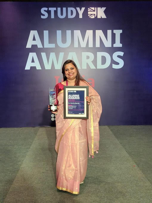 CURajasthan's tweet photo. Congratulations  Dr. Sharita Sharma for this remarkable achievement for being the finalist for British Council's UK Alumni Awards 2022 in the Social Impact Category for your work on Indian Sign Language and Deaf Education. Good Luck! #UKAlumniAwards #StudyUK
#DCAL_UCL @inBritish https://t.co/MPpOAYoYZR