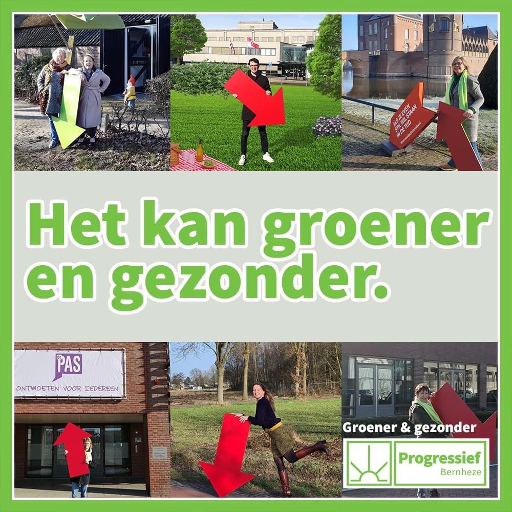 Wij barsten van de ideeën om onze dorpen en het buitengebied groener en gezonder te maken. Die plannen willen we de komende jaren graag uitvoeren. Steunt u ons? Stem dan op lijst 6. 🗳 progressiefbernheze.nl
