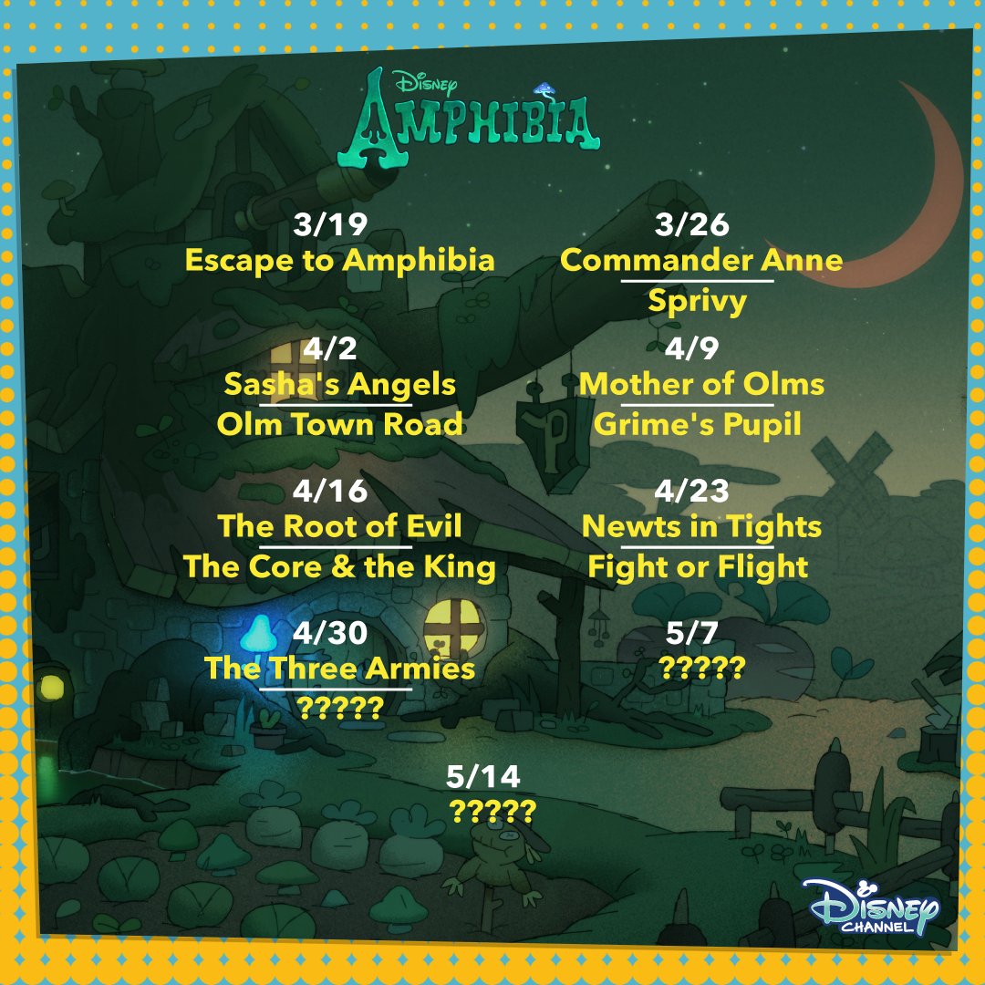 DisneyChannel's tweet image. Silly question, but... who's excited for the return of #TheOwlHouse and #Amphibia? 🤩 Watch brand-new episodes this Saturday starting at 9a! #WatchOnDisneyChannel