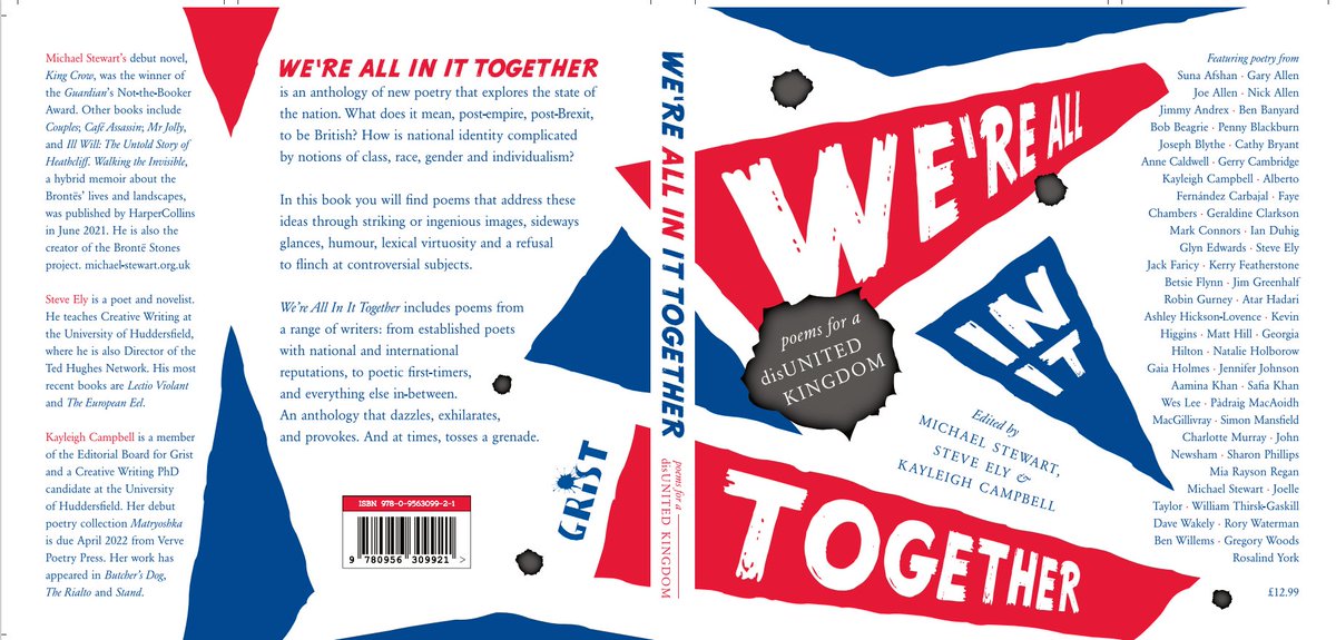 Launching 2 weeks tomorrow, We're All In It Together, ed <a href="/headspam/">Michael Stewart</a>, @SteveEely &amp; <a href="/kayyyleighc/">Kayleigh Campbell</a> for <a href="/GristBooks21/">Grist</a>, with poems from Safia Khan, Gaia Holmes, Charlotte Murray <a href="/KerryOrange/">Kerry Featherstone</a> @NatHolborow <a href="/WordSuckers/">Jack Faricy</a> <a href="/woodsgregory/">Gregory Woods</a> <a href="/BobBeagrie/">Bob Beagrie</a> <a href="/KevinHiggins27/">Kevin Higgins "Why are we penalised for UC errors"</a> <a href="/PadraigMacaoidh/">Pàdraig MacAoidh</a> &amp; many more