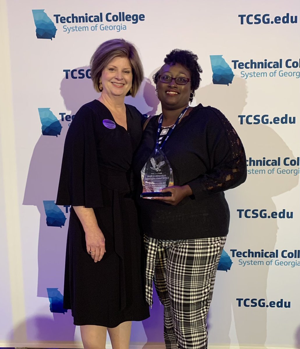 TCSG's tweet photo. Congratulations to ⁦@OconeeFallLine⁩ student Rochelle White for being named the 2022 Dinah Culbreath Wayne EAGLE award winner! #gaeagle22 #adulted https://t.co/HLTLIUuu63