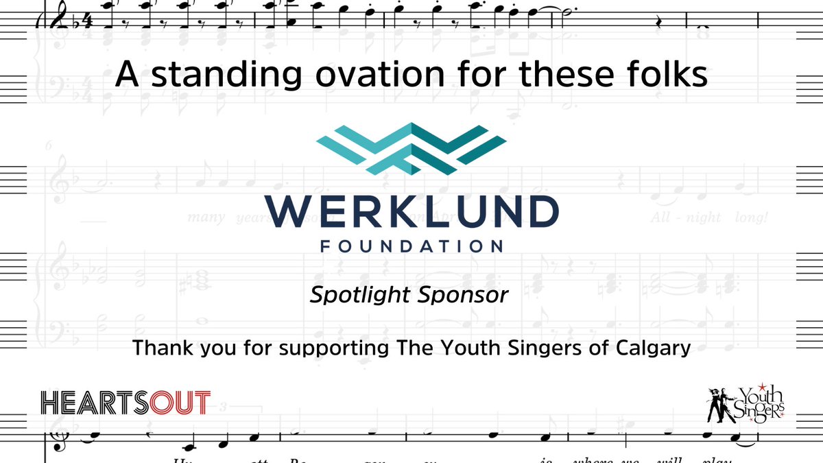 heartsoutyyc's tweet photo. Let’s give a standing ovation to our spotlight sponsor! We would like to extend our gratitude to @WerklundFoundation for sponsoring HEARTS OUT. We are thankful for the Werklund Foundation’s investment in community, youth, and the Arts. https://t.co/3RBqbEoUaF