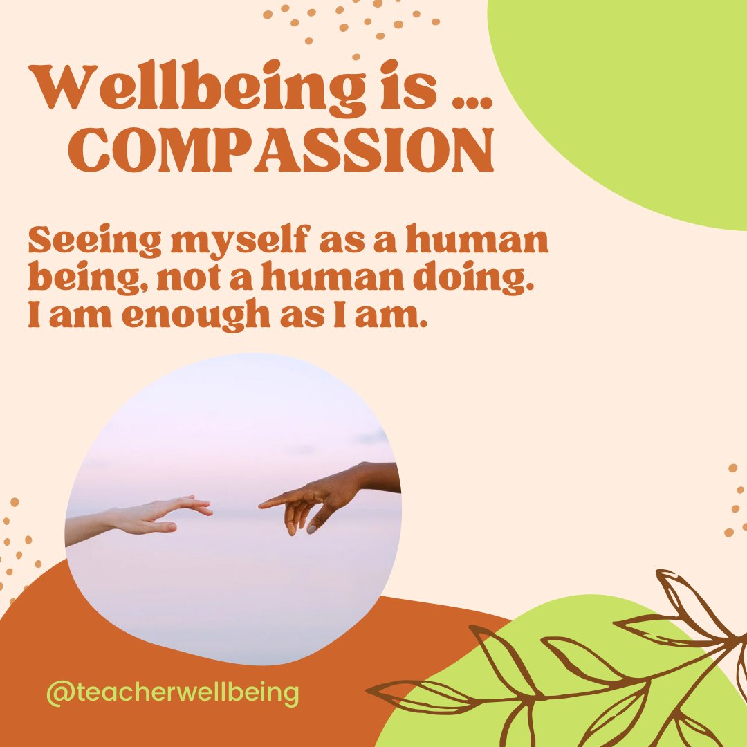 DFalecki's tweet photo. We often forget that exercising compassion towards ourselves is just as important as exercising it towards others. 

Be kind to yourself today and see yourself as a human being ❤️ https://t.co/cqvWU20nif