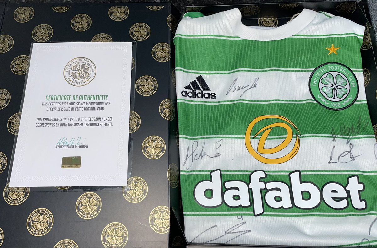 Win this signed Celtic shirt (pre January transfer window). Tickets are £10 To enter, contact this page or any player. The draw will be made on the 20th of March 🟢⚫️