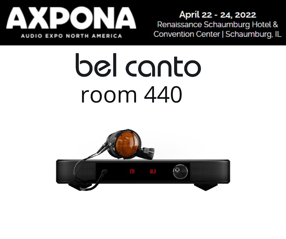 belcantodesign's tweet photo. AXPONA is back and we'll be there in room 440!
#audiophiles #livemusic #belcantodesign #musiclovers #highperformanceaudio https://t.co/YdQkdeDle0