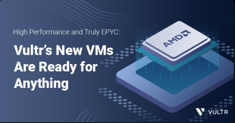 AMDServer's tweet photo. Cloud infrastructure provider @Vultr is launching a new Optimized Cloud Compute product line and updated Cloud Compute VMs, all powered by 3rd Gen @AMD #EPYC processors. Learn more over at the Vultr blog: