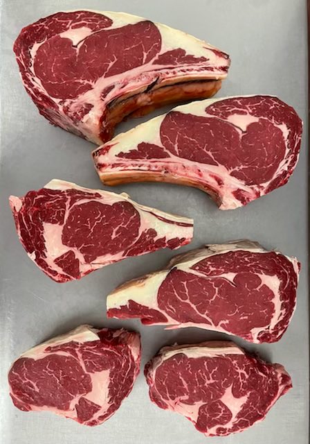 1 Rib…3 different steaks.
Cote de Boeuf, Delmonico and Ribeye.
#steak #himalayansaltaged #rib