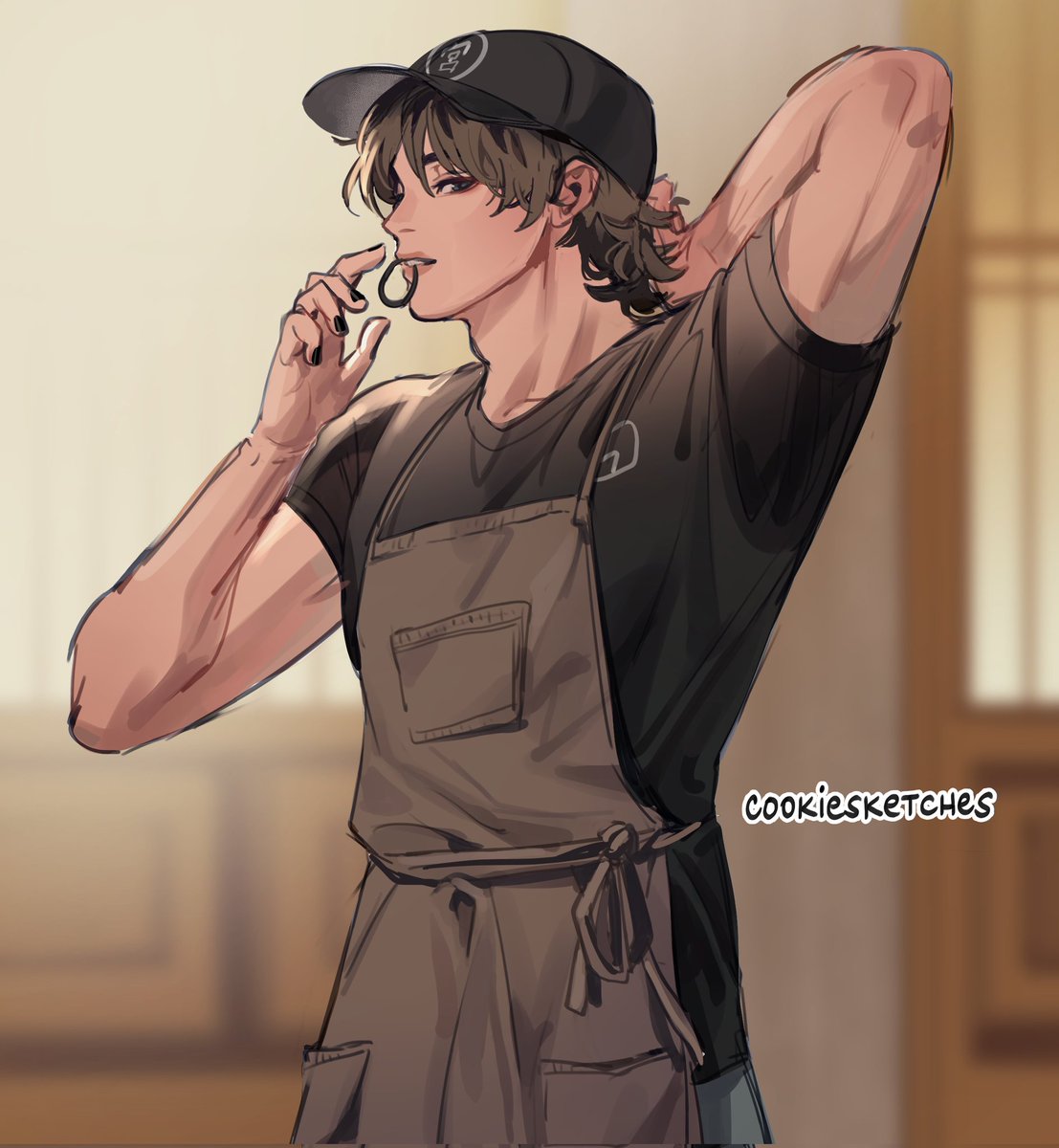 cookiesketches's tweet photo. 🍪 The Muse + Prize details. 

Prompt is long-haired timeskip Osamu from Haikyuu in his Onigiri Miya outfit. Feel free to change the pose ✌️

Again, one winner will receive the #xppen Deco LW Graphic Tablet!

For more details on the prize, visit   https://t.co/KUkyrQJWwG https://t.co/nlOSzCSFWl