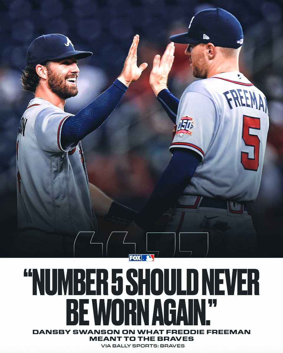 Dansby wants Freddie's number retired.