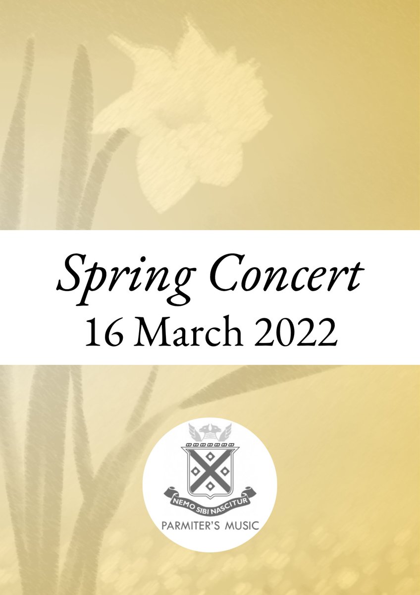Join us for our Spring Concert at 7.30 tomorrow in the school hall! Featuring orchestra, choir, concert band, big band, Friday band, as well as junior and senior strings.