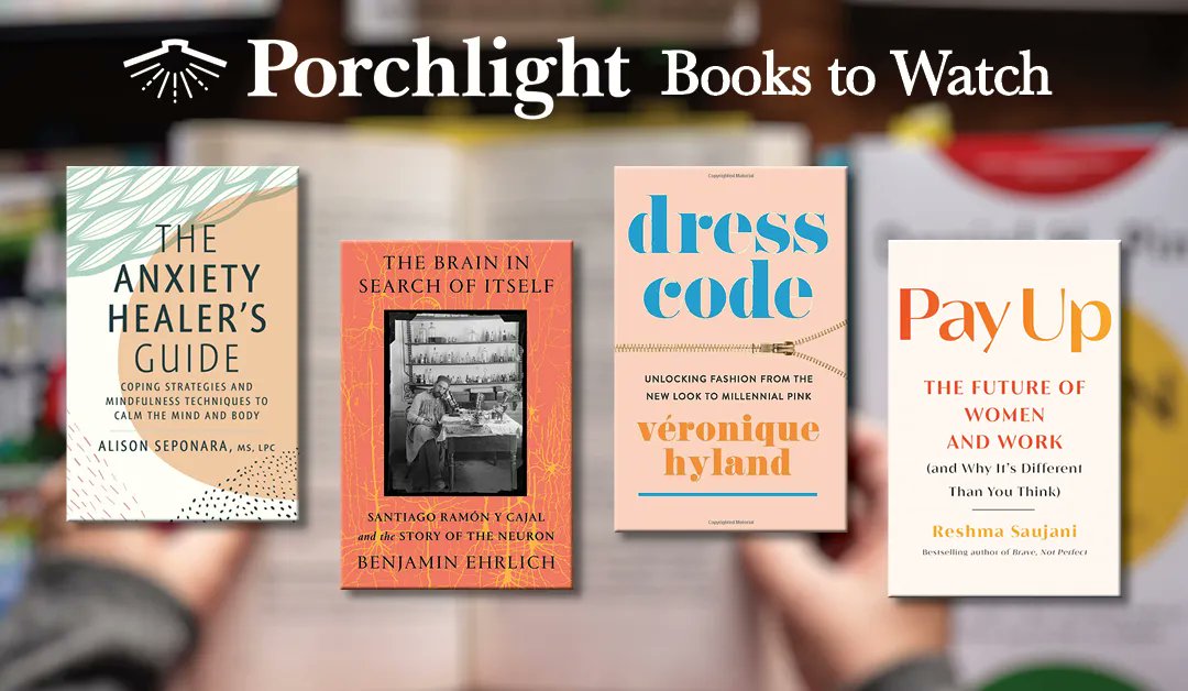 porchlightbooks's tweet image. Early neuroscience, mental health, and how we present ourselves: we’ve got plenty of new books this week to feed your brain 🧠

Read all about ‘em ➡ bit.ly/btw31522

Featuring:

@helphealanxiety
@Coach_Ehrlich
@veroniquean
@reshmasaujani

#WeBelieveInBooks 💡🤓📚