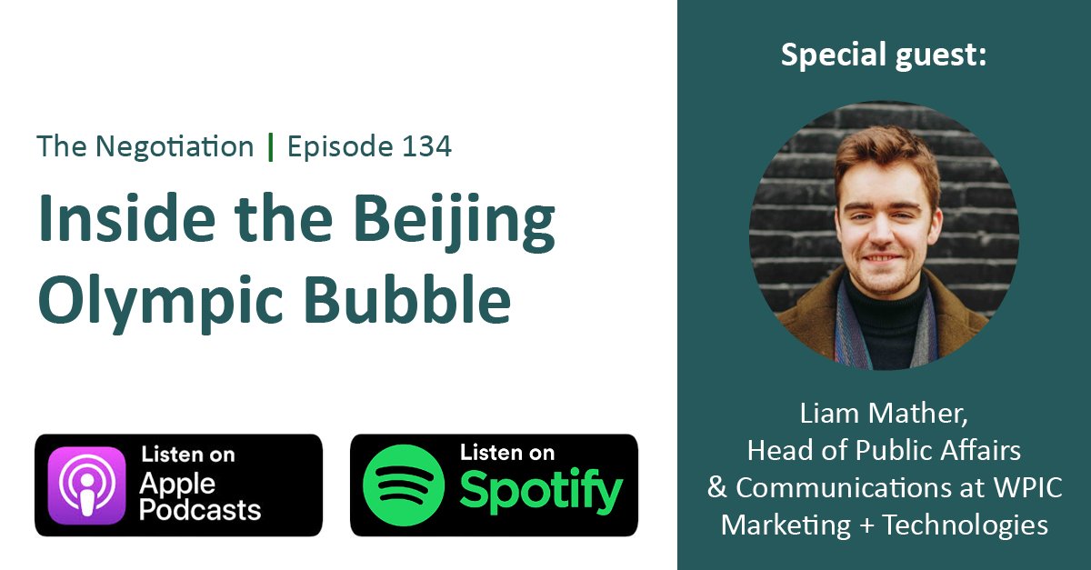 This week, we speak with Liam Mather, Head of Public Affairs &amp; Communications at <a href="/WPIC_co/">WPIC</a>. Liam worked within the Olympic bubble at this year’s event in Beijing, so this episode is all about the Olympics!

🎧 Apple: apple.co/3JeRWFX
🎧 Spotify: spoti.fi/3tctv6w