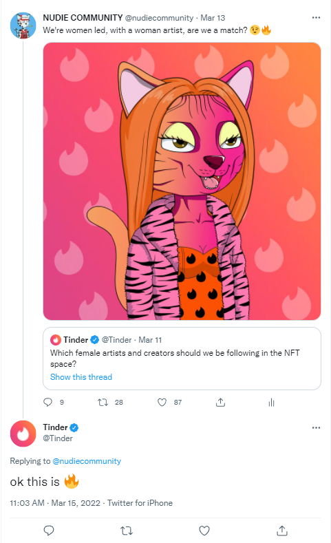 It's official...we got a like from <a href="/Tinder/">Tinder</a>🔥

So when's the first date?