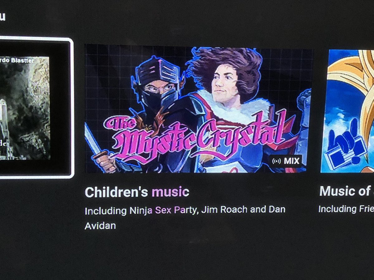 filmsettales's tweet photo. .@ninjasexparty Mommy what does “cradle our chivalrous balls mean?”

YouTube on my TV right now.
#ninjasexparty #mysticcrystal #forkids https://t.co/QLCbM5OxCs