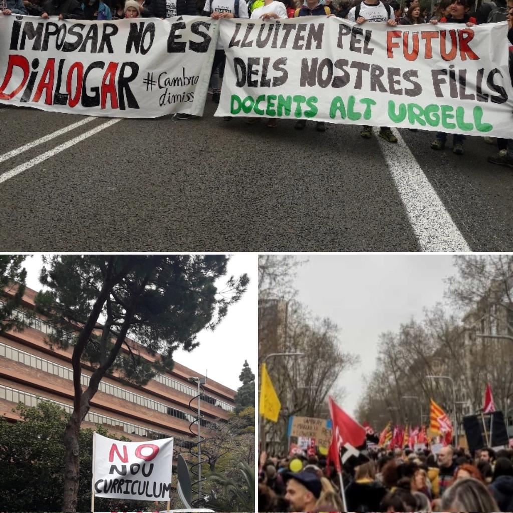 MCandelaRibera's tweet photo. Lluitem pel futur dels nostres/vostres fills. Imposar no és dialogar: una educació de qualitat s'ha de consensuar amb els docents. Això no va de vacances, va de mancances.
#retalladesnorevertides
#mancaderecursos
#educarenigualtatdoportunitats
 #noalnoucurrículum
 #vagaeducacio https://t.co/6zgYZUVdHU